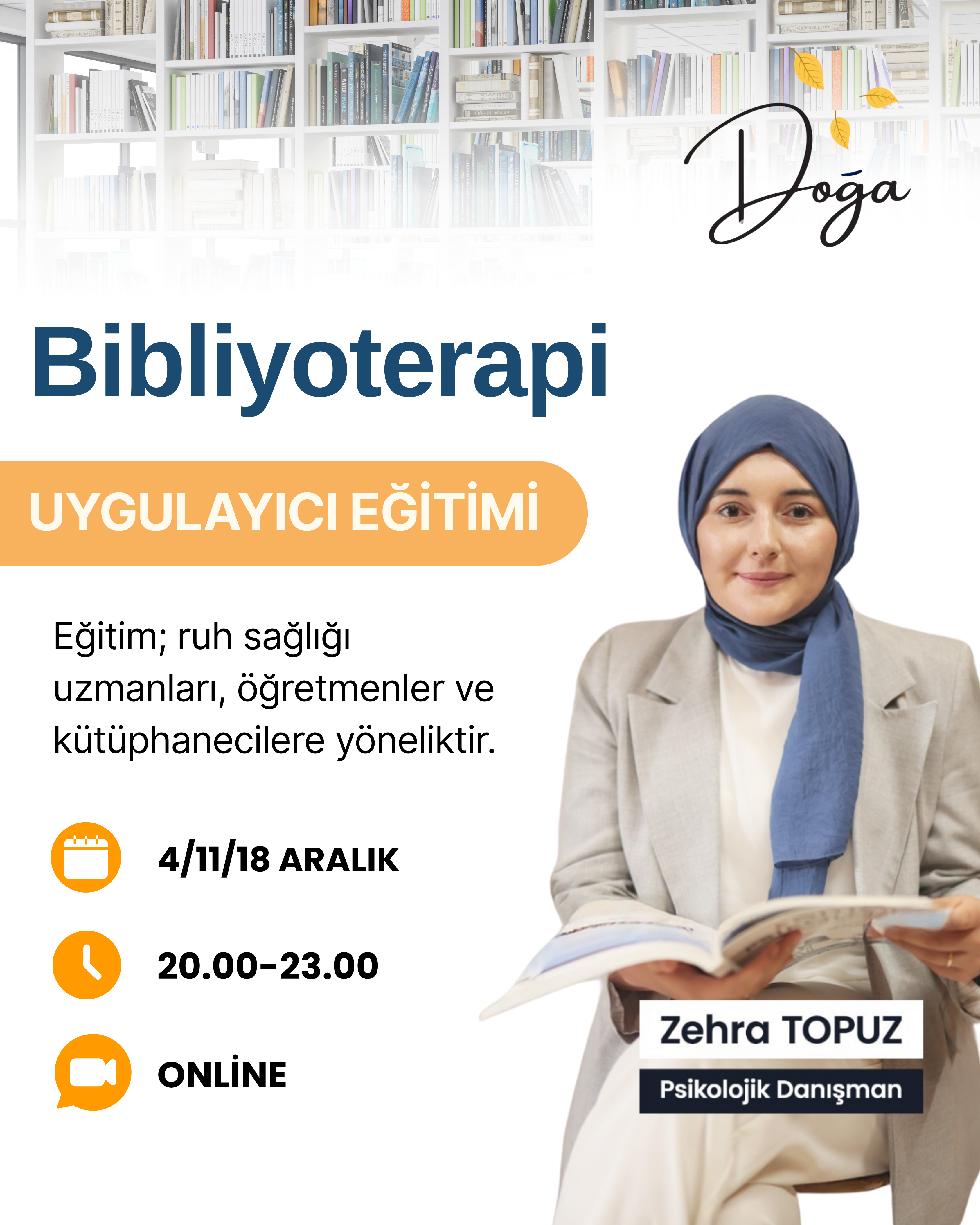 Bibliyoterapi Uygulayıcı Eğitimi
